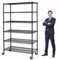 YYkokocat 6000Lbs Capacity Heavy Duty Storage Shelves Commercial Wire Shelving Unit and Storage Adjustable NSF 6 Tier Metal Rack