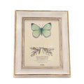 6x8 Inches Vintage Feel Rustic Picture Frame For Tabletop or Wall Hanging with Glass Front (6x8, White)