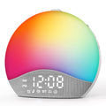EASYERA Sunrise Alarm Clock Sound Machine, Upgraded Backlit Buttons, 26 Soothing Sounds, White Noise Machine Night Light, Blueto