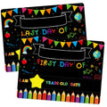 Waahome First And Last Day Of School Board 9'X12' Double Sided Back To School Sign My 1St Day Of Kindergarten Preschool Chalkb