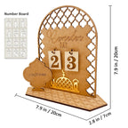 Ramadan Advent Calendar Eid Mubarak Wooden Countdown Calendars Tracker Date Gift For Kids Arabic Muslim Islamic Holiday Table Ho
