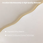 Maxyoyo Japanese Floor Mattress Futon Mattress Queen Size, Thicken Tatami Mat Sleeping Pad Foldable Roll Up Mattress Trifold Mattress Pad Guest Mattress Bed Floor Bed, Off White,Queen