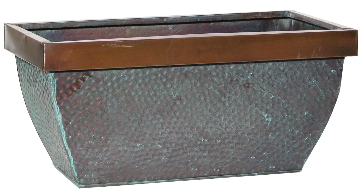 Robert Allen Mpt01406 Traverso Planter, 16-Inch, Green Patina