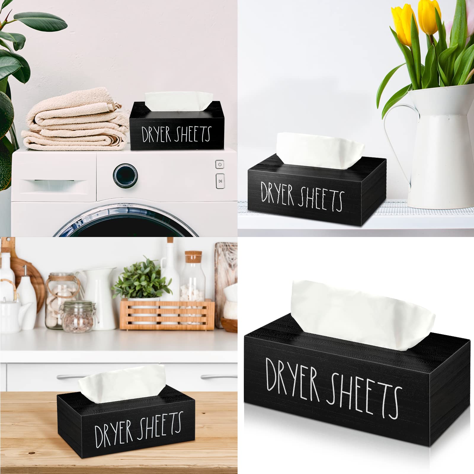 Dryer Sheet Holder Dispenser Container Dryer Sheet Storage Box For Laundry Room Decor Light Luxury Style Fabric Softener Dispens