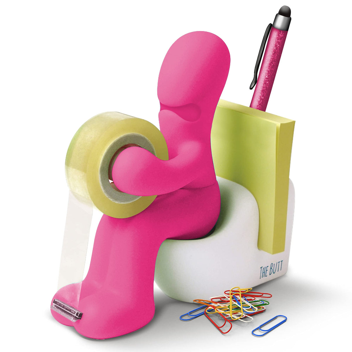 The Butt Tape Dispenser - Funny Gifts For Men - Weird Stuff, Desk Accessories For Men - Novelty, Fun Office Supplies Gag Gifts F
