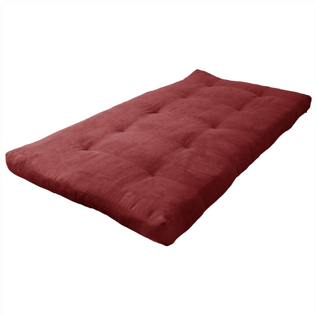 Blazing Needles Vitality 6&quot; Microsuede Futon Mattress, Twin, Red Wine