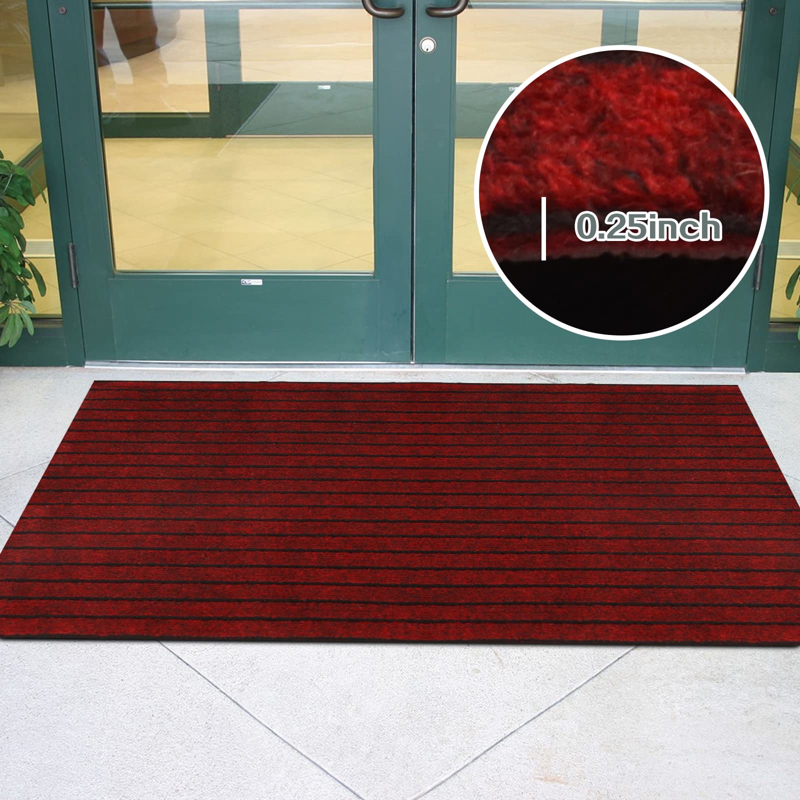 Custom Size Runner Rug 2 Ft X 73 Ft, Zgr 2-82Ft Carpet Runners Hallway Entryway Kitchen Garage Laundry Room Area Rugs With Non-S