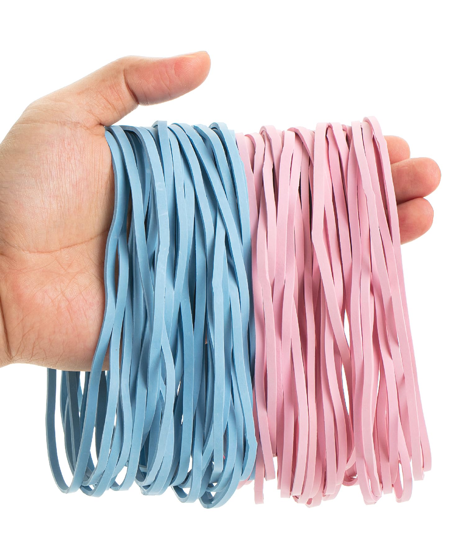 Mr. Pen- Large Rubber Bands, 110 Pack, Pink And Blue, Big Rubber Bands, Extra Large Rubber Bands, Rubber Bands Large, Long Rubbe