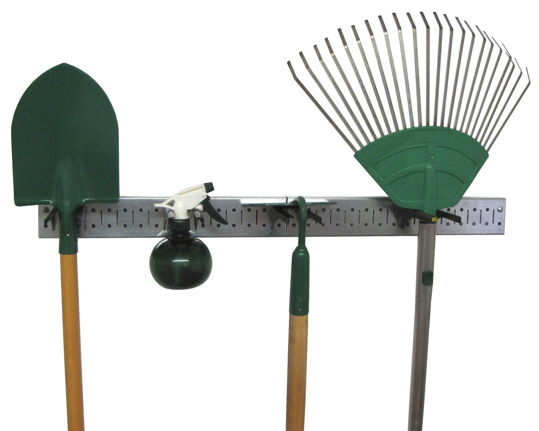 Metal Pegboard Strip Garden Tool Organizer Pegboard Rail Kit