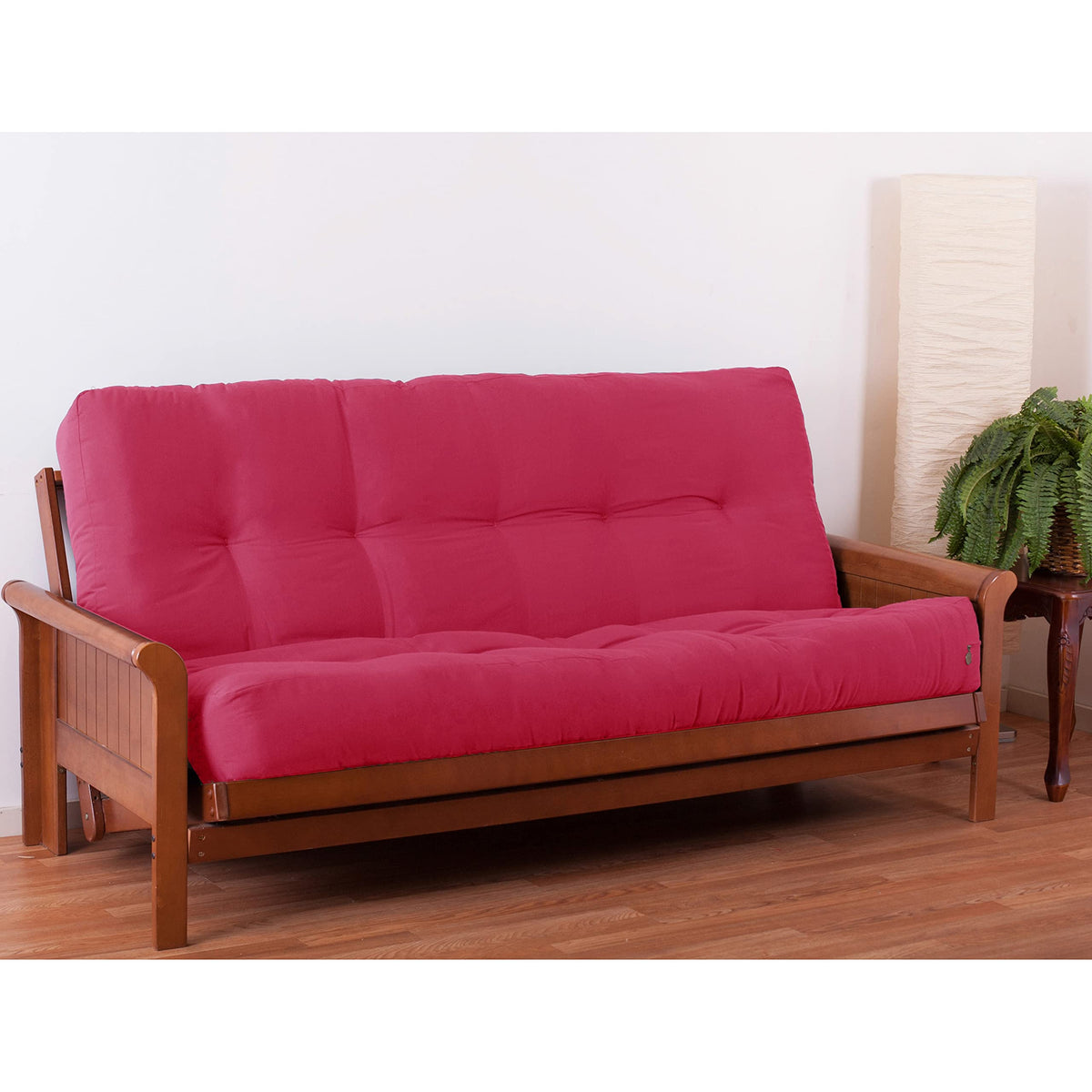 Blazing Needles Renewal 10&quot; Twill Futon Mattress, Full, Bery Berry
