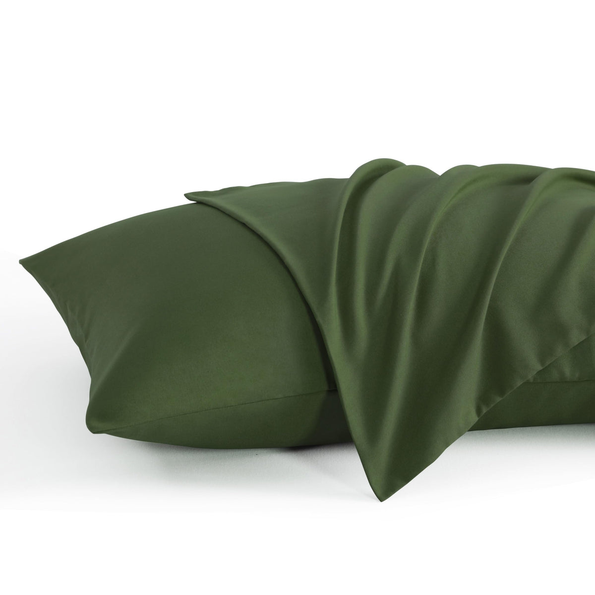 Ntbay King Pillow Cases Set Of 2, 2 Pack Brushed Microfiber 20X40 Pillow Cases, Soft, Wrinkle, Fade, Stain Resistant Olive Green