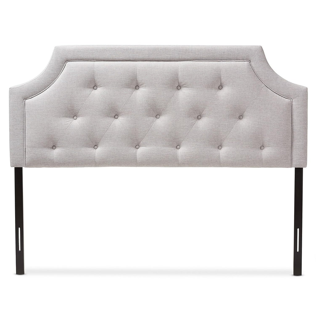 Baxton Studio Mars King Fabric Headboard, 78.35-inch W x 3.15-inch D x 47.83-inch H, Greyish Beige (134-7262-HIT)
