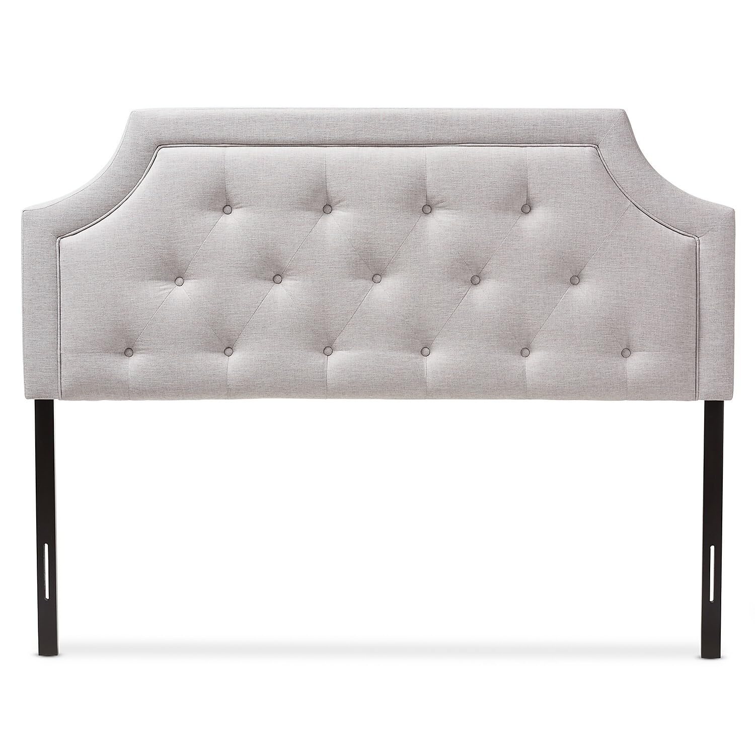 Baxton Studio Mars King Fabric Headboard, 78.35-inch W x 3.15-inch D x 47.83-inch H, Greyish Beige (134-7262-HIT)