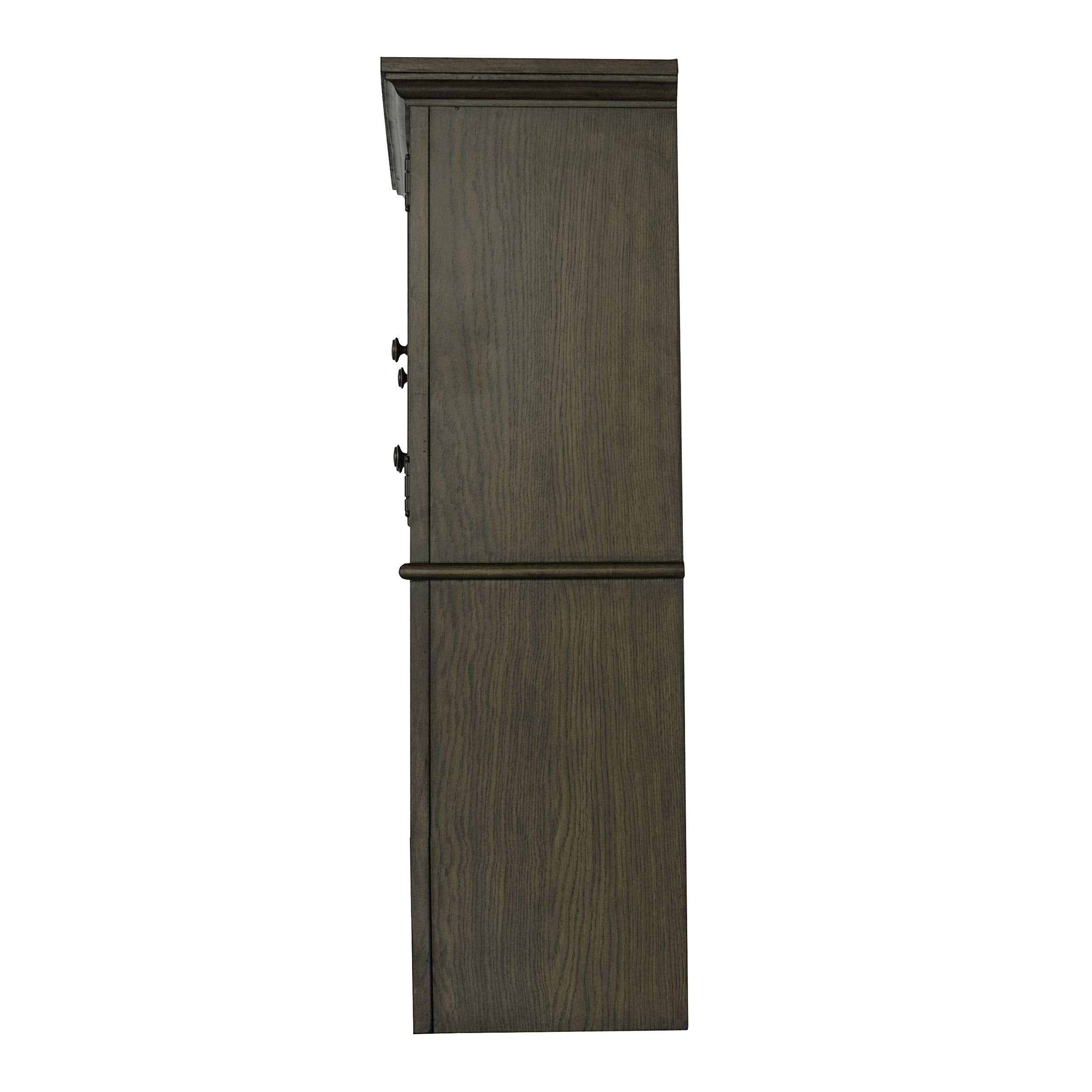 Coaster Home Furnishings Hartshill 2-Door Hutch with Shelves Burnished Oak