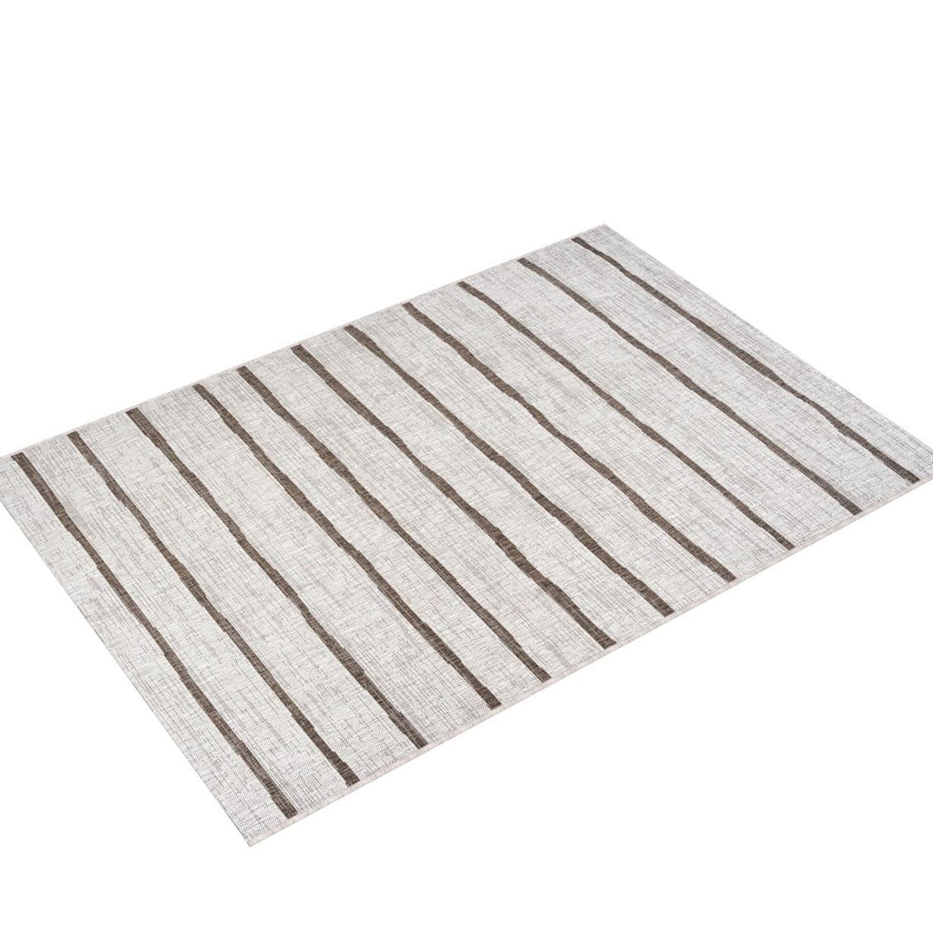 Jonathan Y Smb125A-5 Colonia Berber Stripe Indoor Outdoor Area-Rug Bohemian Contemporary Easy-Cleaning Bedroom Kitchen Backyard Patio Non Shedding, 5 X 8, Beige/Brown
