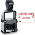Trodat 5430 Professional Self-Inking Date Stamp With Received - Red Ink