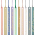 Skyygemm 10 Pcs Leather Bookmarks for Book Lover Gifts for Women Pastel Leather Bookmarks Coworker Teens Book Club Gifts for Tea