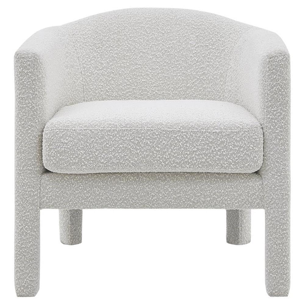Npd Furniture And More Jennifer Fabric Arm Accent Chair, Boucle Beige