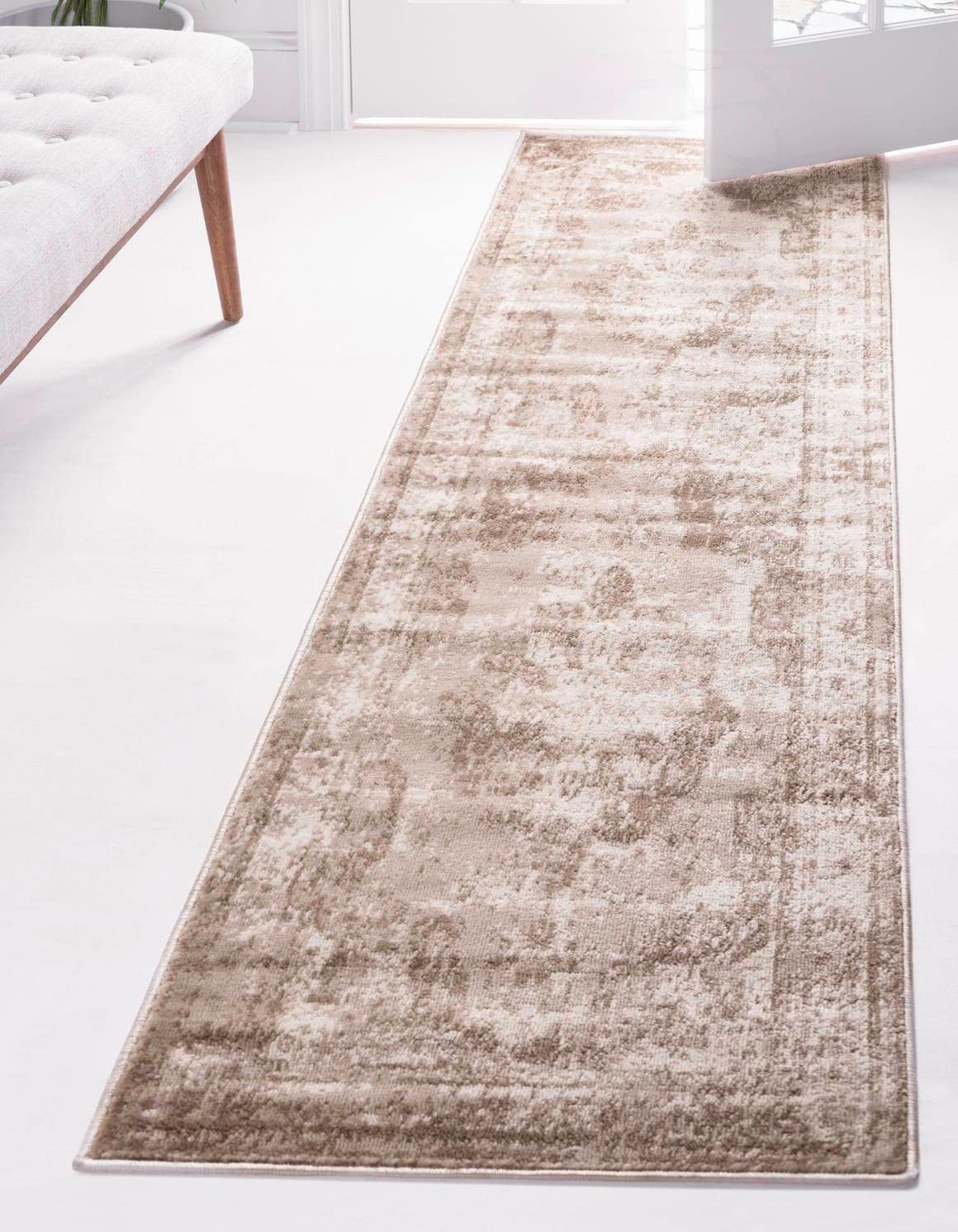 Unique Loom Sofia Collection Area Rug - Salle Garnier (2 x 3 11 Runner, Beige/ Ivory)