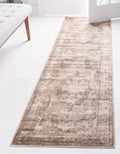 Unique Loom Sofia Collection Area Rug - Salle Garnier (2 x 5 1 Runner, Beige/ Ivory)