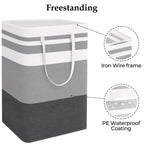 Storageright Large Collapsible Laundry Basket Hamper With Easy Carry Handles,Freestanding Clothes Hampers For Laundry, Bedroom,
