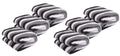 Goyals  Black and White Stripe Single Bed AC Fleece Blanket  Pack of 6