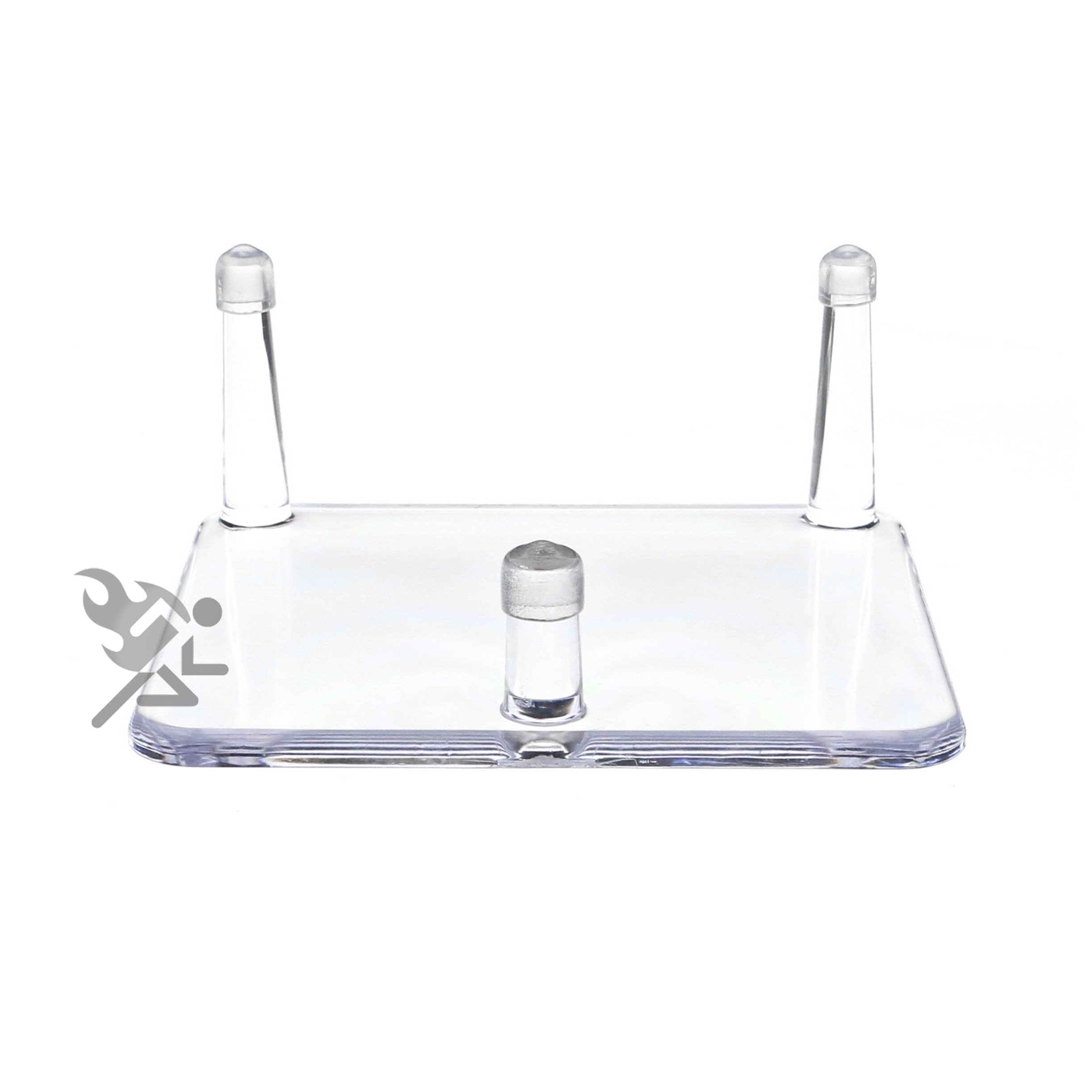 Onfireguy 4.25'' Three-Peg Display Stand Holder With Anti-Scratch Guards For Fossils, Minerals, Rocks, And Geodes, Qty: 1