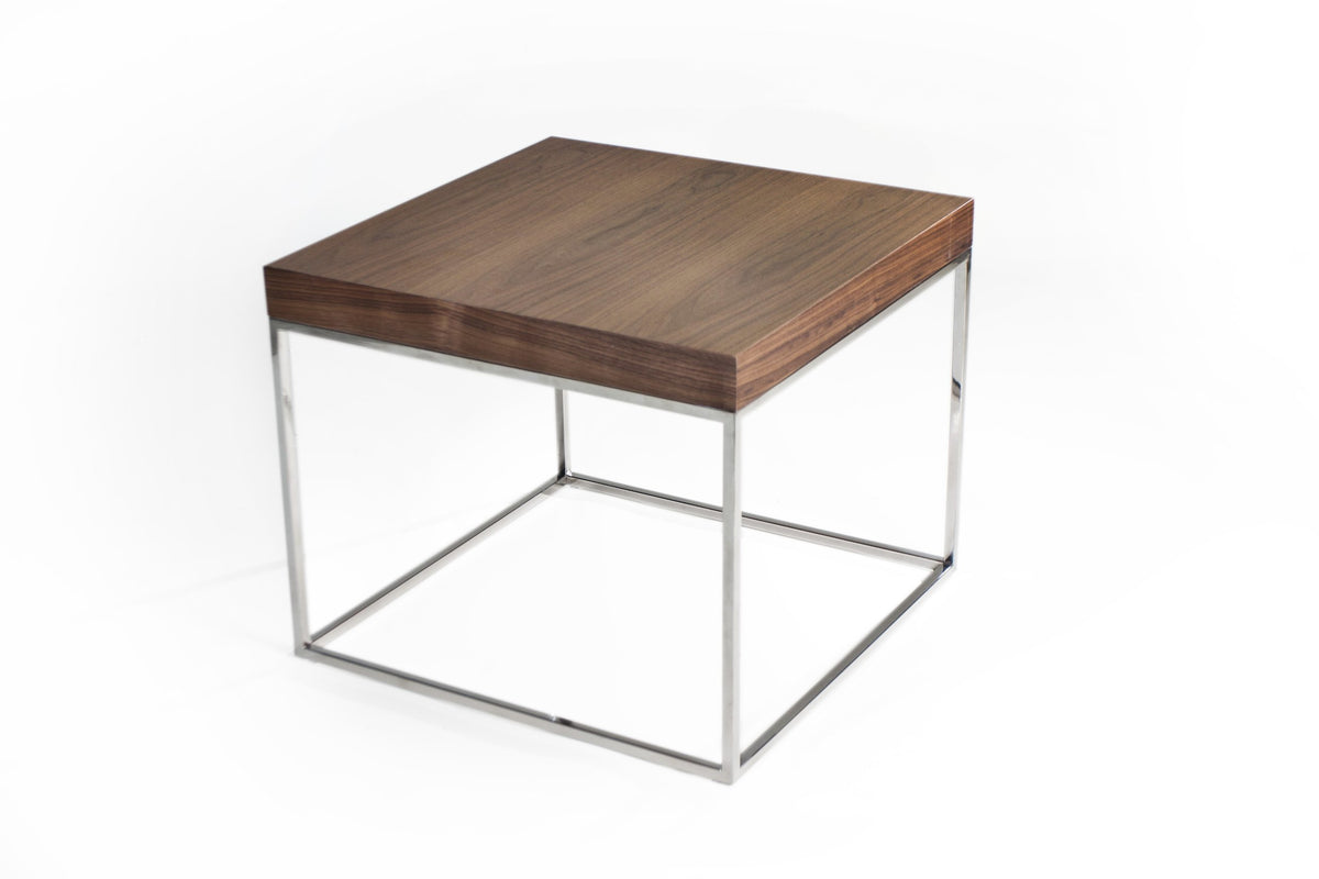 Pangea Home Fred Side Table, Brown