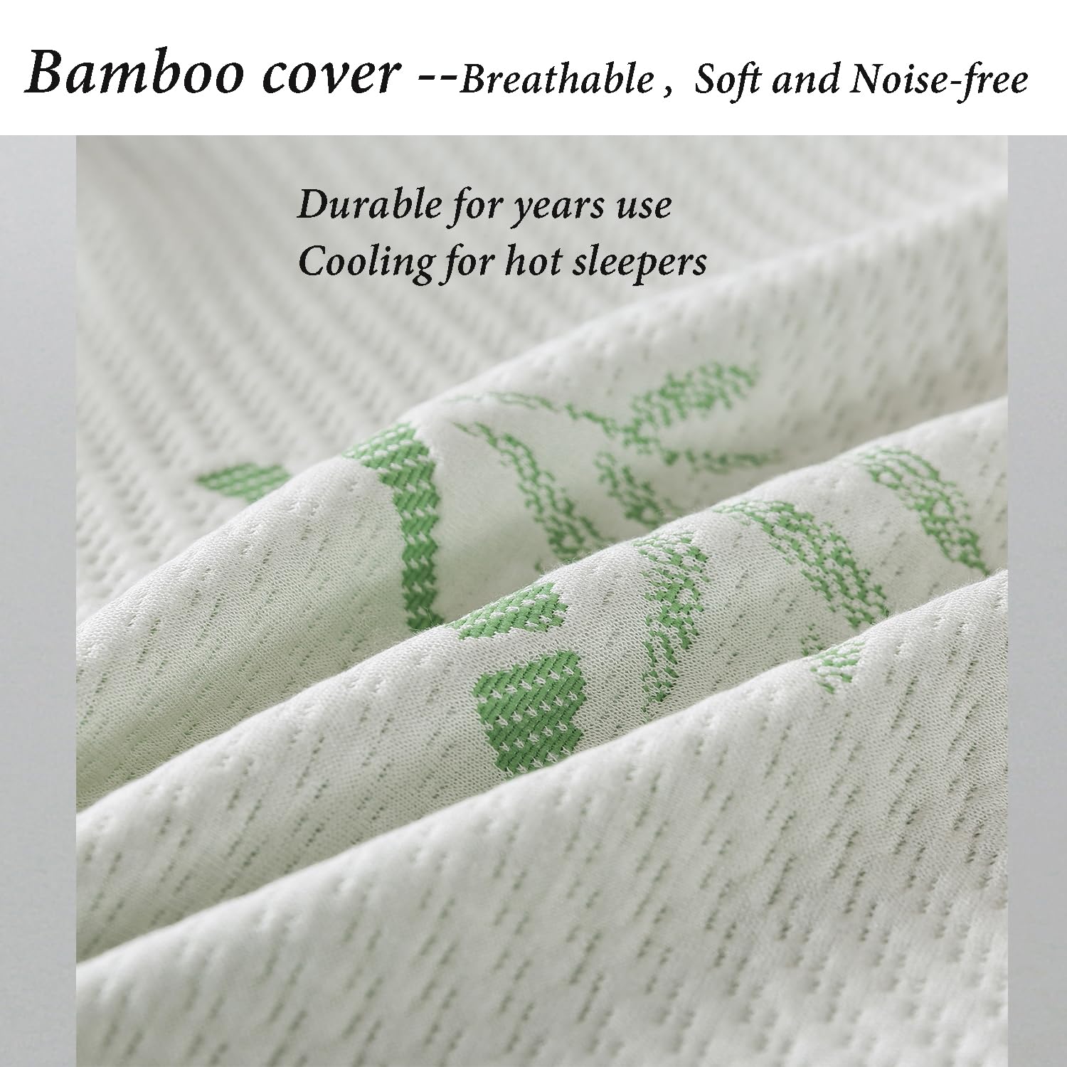 Single Memory Foam Pillows King Size Set Of 1, Cooling Rayon Pillow With Breathable Cover, Bed Pillow For Sleeping 1 Pack, Firm