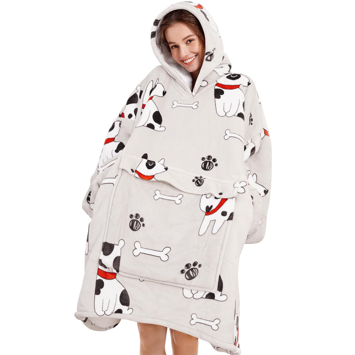 Oversized Wearable Blanket Hoodie For Women - Cozy Sweatshirt Gift