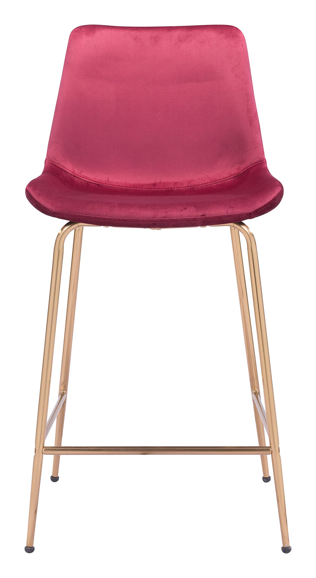 Zuo Tony Counter Stool Red & Gold