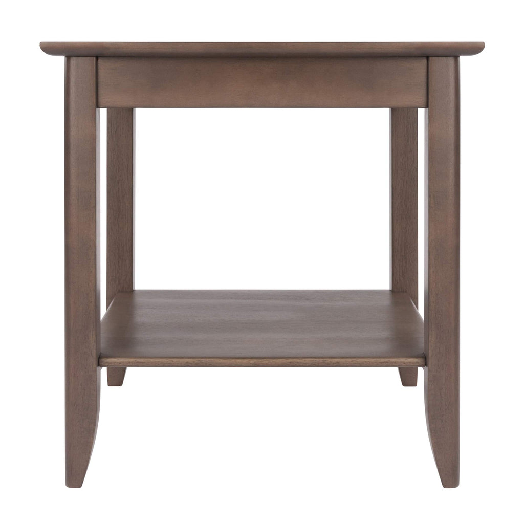 Ergode Deluxe Wood Sasha Accent Table | Sleek Curved Design | Ample Storage | Black Finish | Multiple Finishes Available | Assembly Hardware Included | 20' W x 20' D x 27' H (16622-VV)