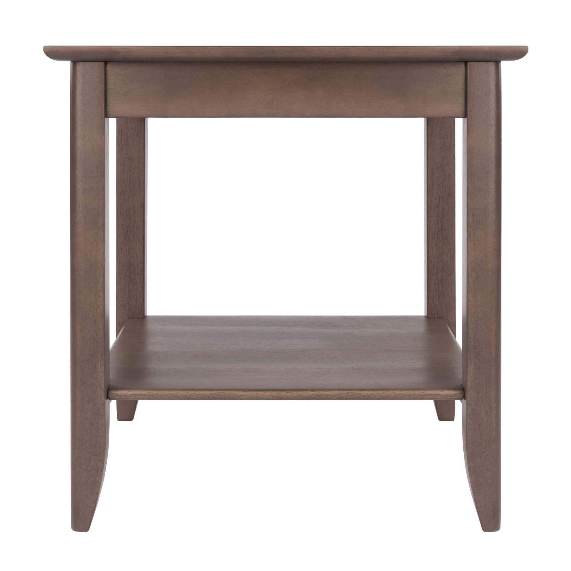 Ergode Deluxe Wood Sasha Accent Table | Sleek Curved Design | Ample Storage | Black Finish | Multiple Finishes Available | Assembly Hardware Included | 20' W x 20' D x 27' H (16622-VV)