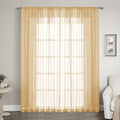 LOYOLADY Vanilla Sheer Curtains 84 inches Long 1 Panels Set Bedroom Sheer Curtains Sheer Curtain for Living Room 100'' W x 84'' 