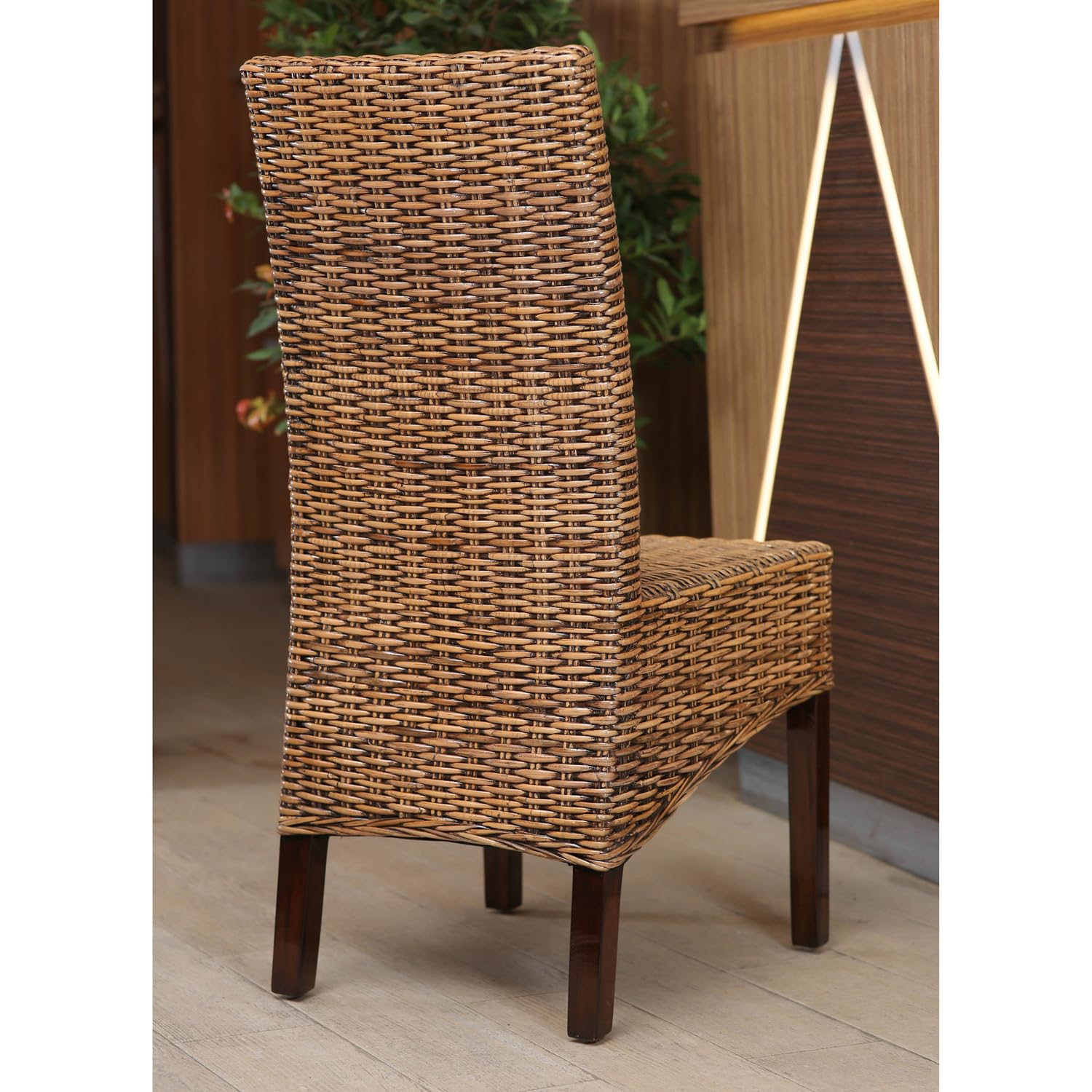 International Caravan Furniture Piece Java Rattan Dining Chair