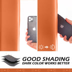 Mysky Home Burnt Orange Blackout Curtains For Bedroom, Grommet Room Darkening Curtain, Short Curtains 45 Inch Long Kitchen Curta