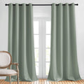 Nicetown Blackout Curtains & Drapes Extra Long 120' - Grommet Room Darkening Thermal Insulated Solid Grommet Window Treatment F