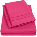 1500 Supreme Collection King Sheet Sets Fuschia - Luxury Hotel Bed Sheets And Pillowcase Set For King Mattress - Extra Soft, Ela