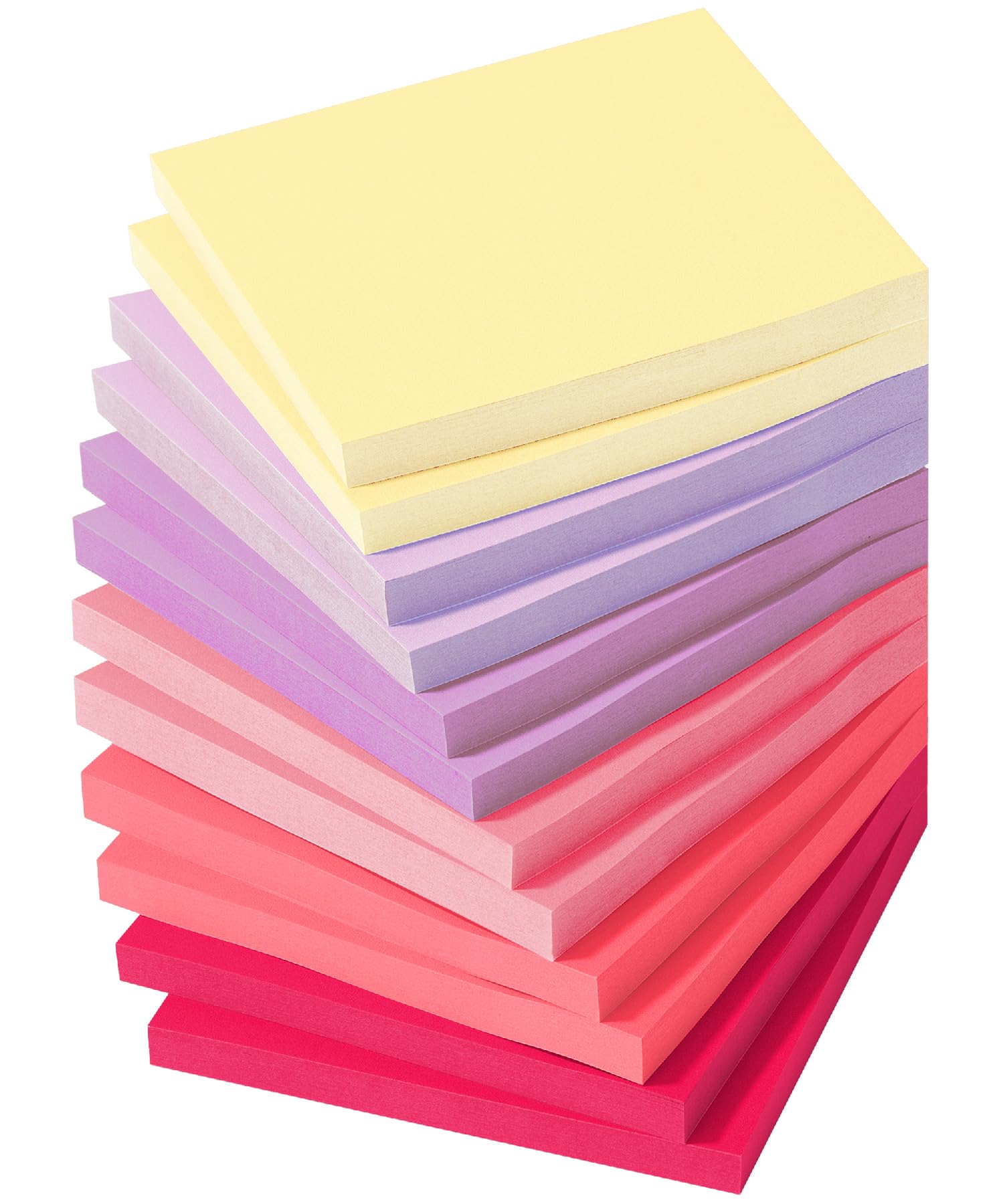 Mr. Pen- Sticky Notes, 3   X3   , 12 Pads, 600 Sheets, Rose Petal Reverie, Sticky Note, Self-Stick Note Pads, Sticky Pads Sticky
