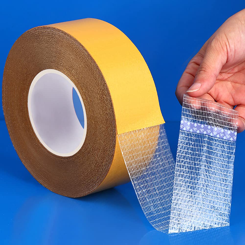 Qujianwei Double Sided Carpet Tape Heavy Duty,2 inch x 21.9 Yards,Rug Tape for Carpet Floor Hardwood Floors and Area Rugs, mats,