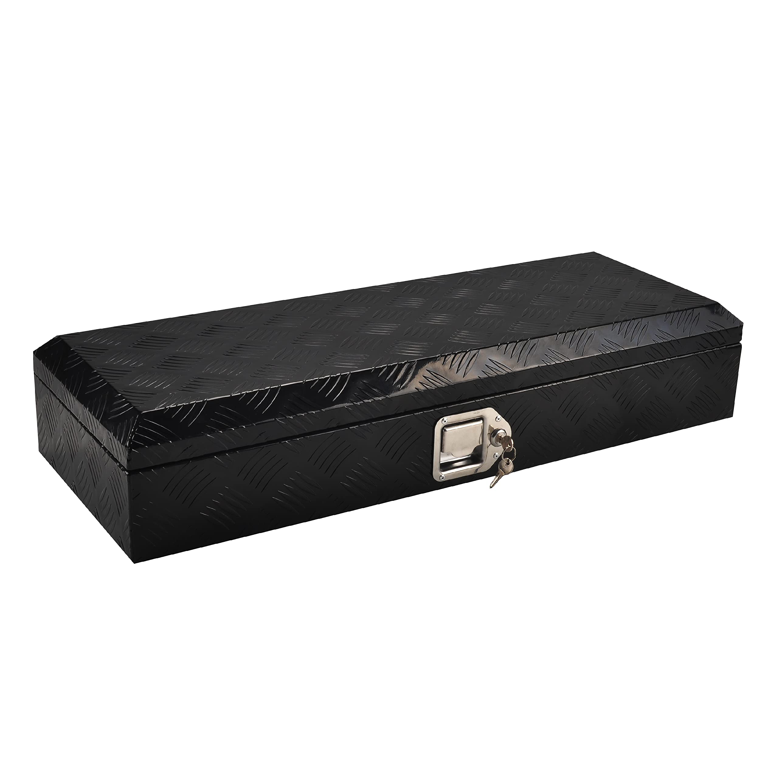 Fgjqefg 34.5 Inch Aluminum Truck Bed Tool Box Truck Car Outdoor Trailer Pickup Underbody Toolbox,Rv Storage Organizertrailer Sto