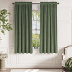 Lazzzy Velvet Green Curtains Room Darkening 72 Inches Long Thermal Insulated Drapes For Bedroom Living Window Treatments Rod Pocket 2 Panels Sage Green