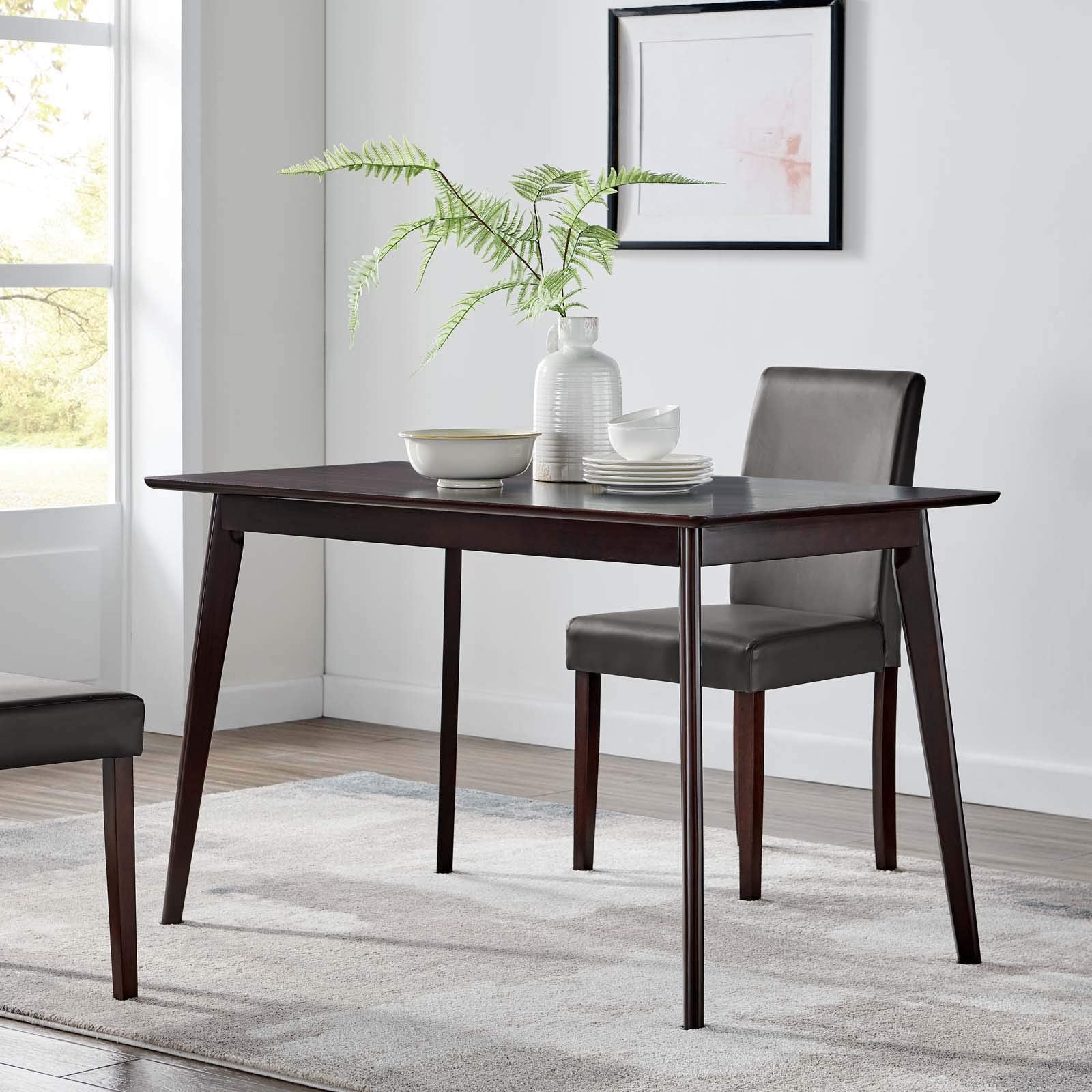Modway Oracle 47&quot; Rectangle Dining Table, Cappuccino