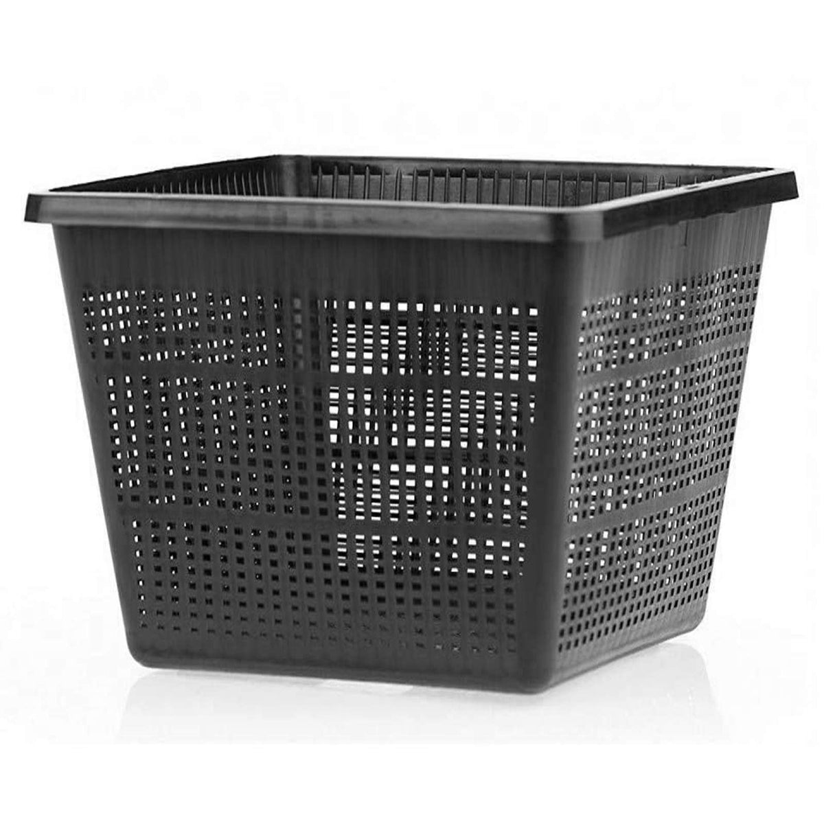 Pondh2O 9' Wide By 6' Deep (23Cm X 16Cm), Square Aquatic Black Plastic Mesh Pond Plant Containers, Plastic Water Garden Plant