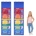 Alphatool 2 Pcs Weekly Clothes Organizer Hanging Closet Storage for Kids