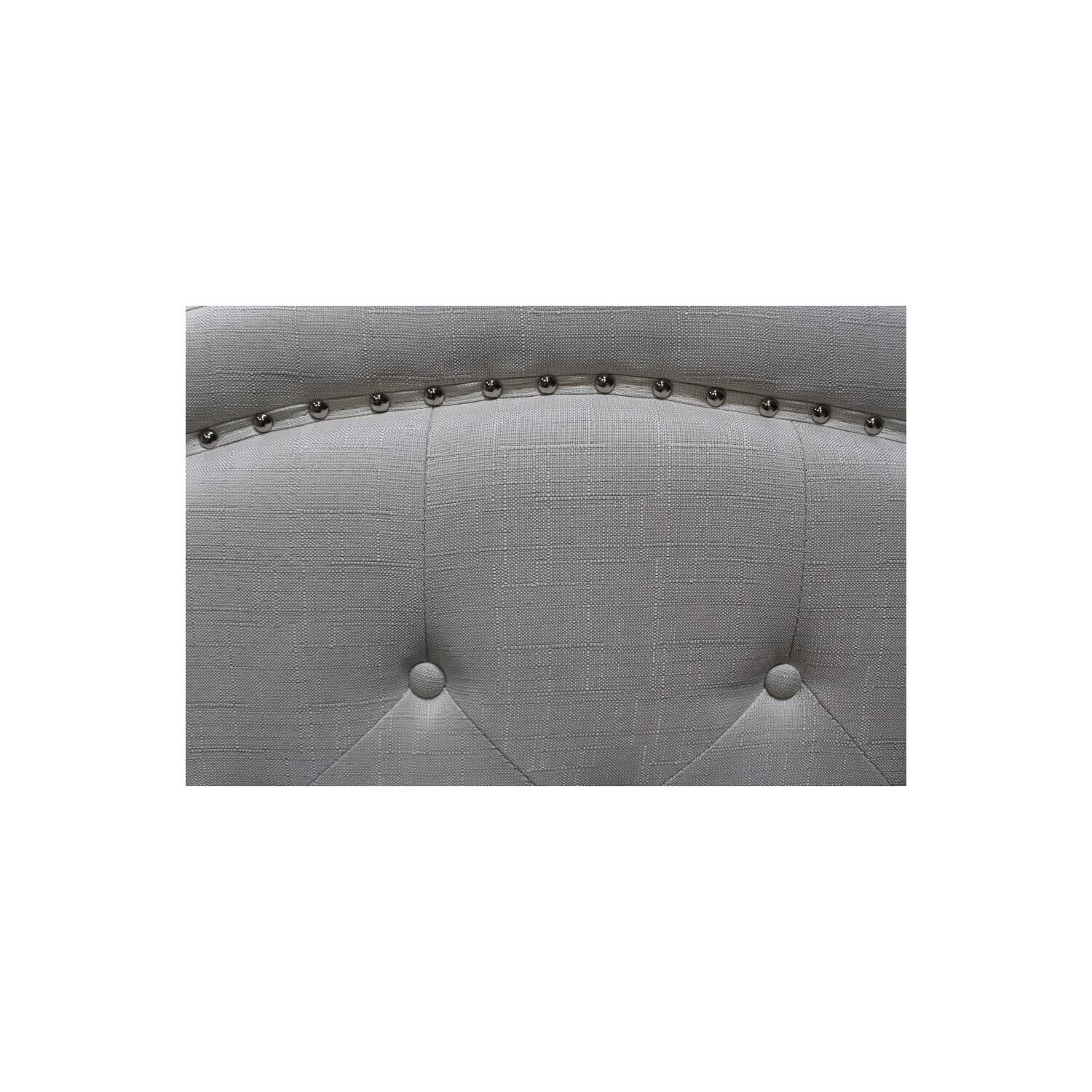 Best Master Furniture Sophie Upholstered Tufted Platform Bed, Queen Grey