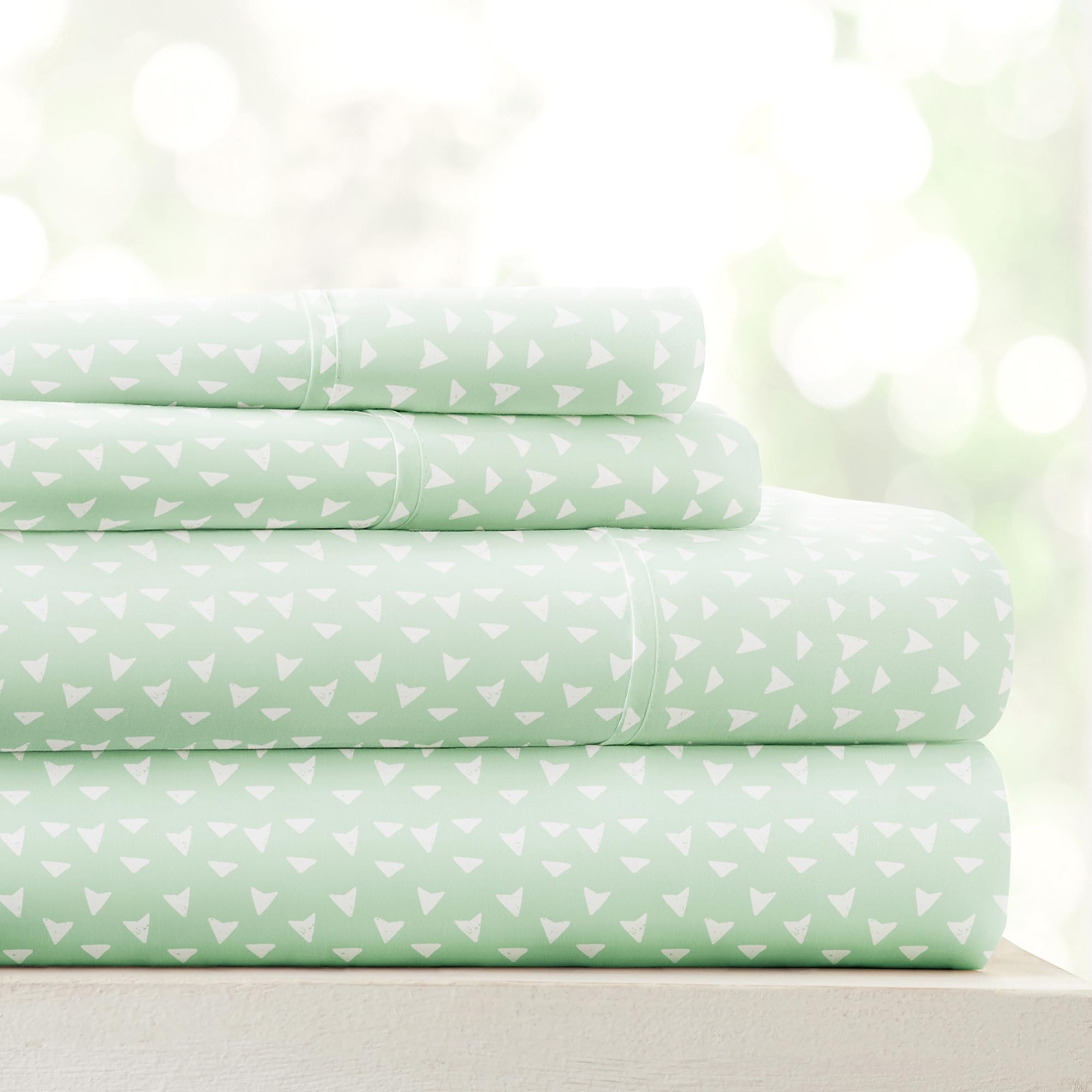 Linen Market 4 Piece King Bedding Sheet Set (Jade Arrows) - Sleep Better Than Ever With These Ultra-Soft & Cooling Bed Sheets Fo