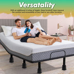Kings Brand Furniture 6 Inch Black Bed Risers - Set of 4 for Desk, Sofa, Couch & Table, Model B9019