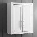 Crosley Furniture Savannah Wall Mounted Bathroom Storage Medicine Cabinet with Shelves, White