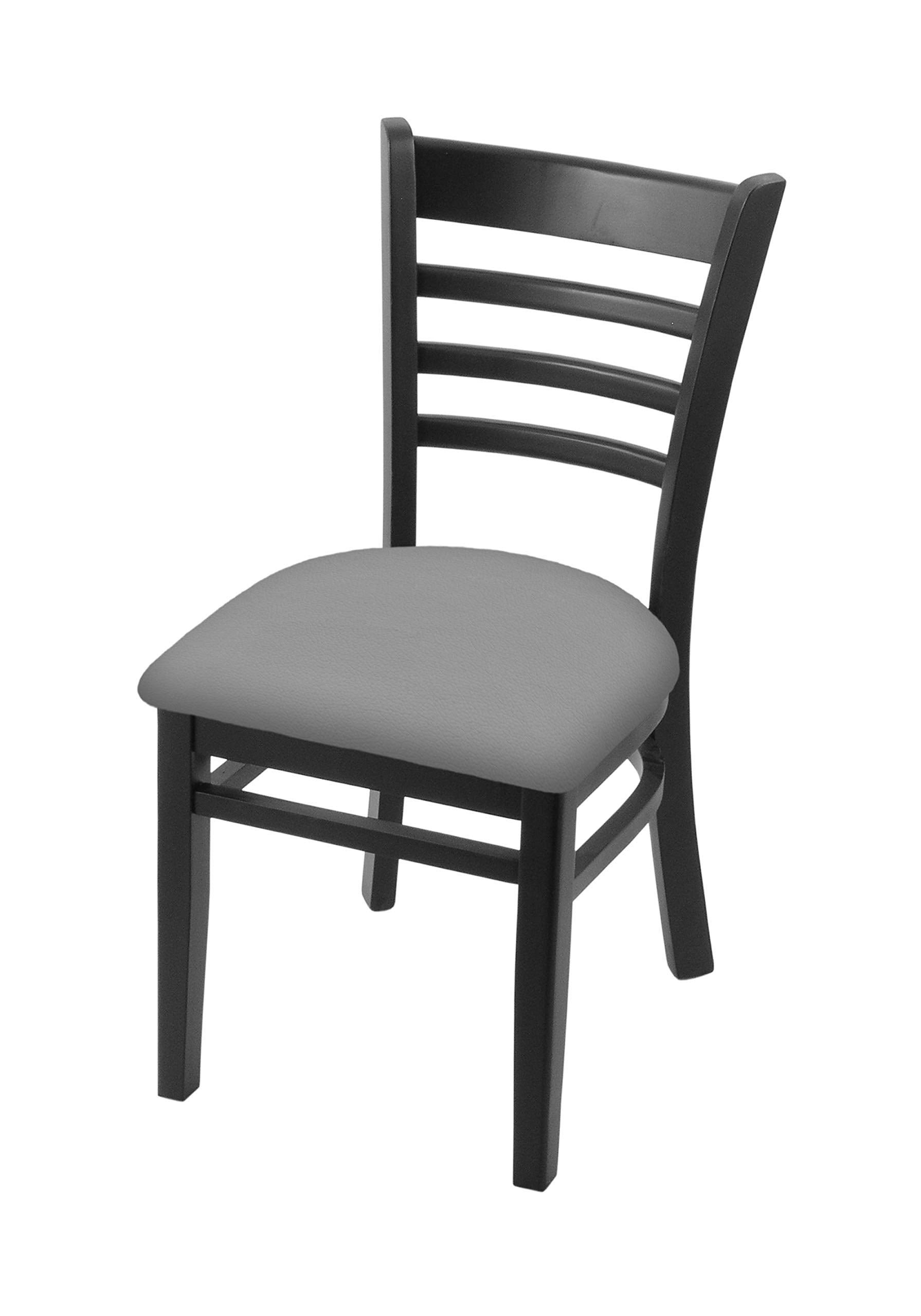 Holland Bar Stool Co. 3140 18 Chair with Black Finish and Canter Folkstone Grey Seat